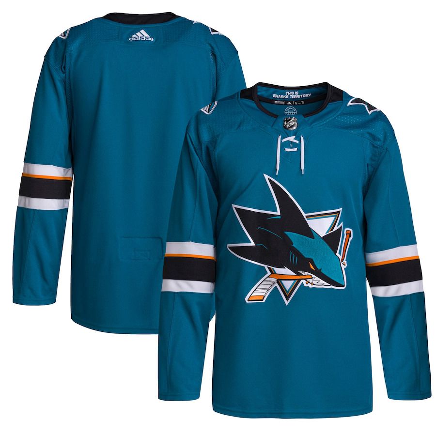 Men San Jose Sharks adidas Teal Home Primegreen Authentic Pro NHL Jersey